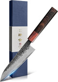 Paring Knife 5.3 inch Japanese Petty Knives, AUS-8 Alloy Steel Kitchen Utility Knife with Red Sandalwood and Eboy Wood Handle, Fruit Peeling Knife with Premium Box (WA Series)