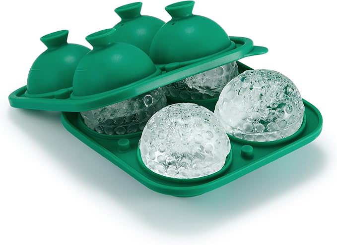 Novelty Golf Gifts Ball Ice Maker Mold, 2.2" Large Sphere Round Ice Cube Mold for Cocktails, Whiskey, Bourbon, Fun Shapes Big Whiskey Ice Cube Mold Gifts
