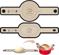 Silicone Bread Sling Oval and Round, 2 PCS Nonstick＆Reusable Bread Baking Mats, Easy-To-Clean Dutch Oven Liners, Sourdough Bread Baking Supplies (Oval and Round, Black)