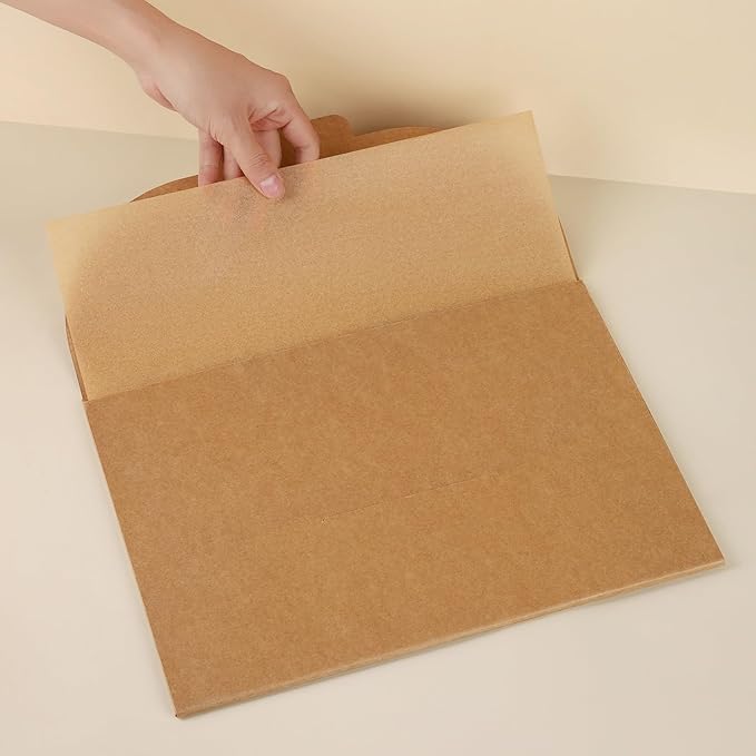 200 Pcs 9x13 Inches Unbleached Parchment Paper, Precut and Non-Stick Parchment Paper Sheets for Baking, Oven, Pan Cooking