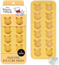 Disney Pooh Silicone Ice Cube Tray – 2 Pack Ice Trays for Freezer with Fun Pooh Ice Molds – Flexible BPA-Free Silicone Molds for Ice, Chocolate, and More (Pooh (Yellow))