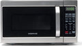Farberware 0.7 Cu. Ft. Countertop Microwave Oven – 700 Watts Power, Auto Cook Settings, Defrost, Easy Clean and Child Safety Lock - Stainless