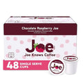 Joe Knows Coffee Single Serve Cups Pods and Capsules, Chocolate Raspberry, 48 Count