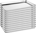 12 Pack Stainless Steel Baking Sheet Pans, 17.3" L × 12.2" W × 1" H Cookie Sheets for Toaster Oven, Rust-Resistant, Dishwasher Safe