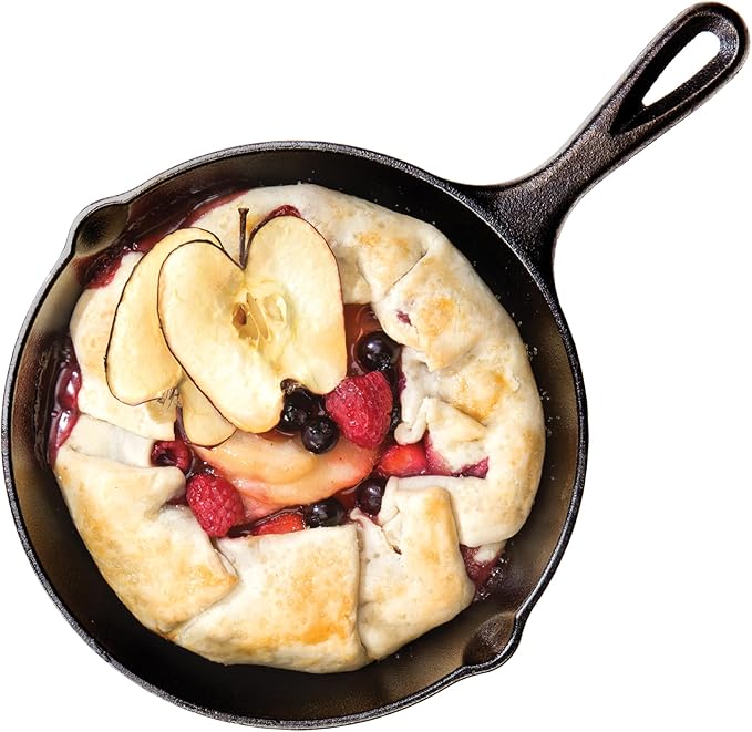 Lodge Wildlife Series-8" Cast Iron Skillet with Duck Scene, 8", Black