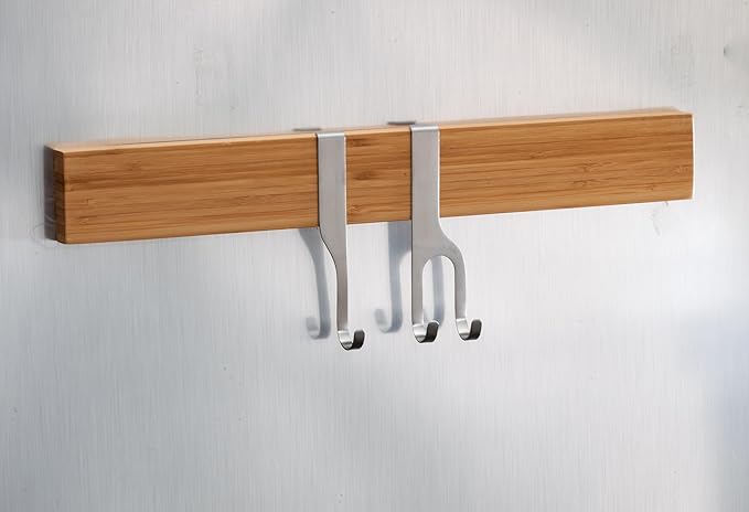 Mercer Culinary Single Hooks For Magnet Bar, Silver, 2 Pack