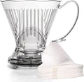 Clever Coffee Dripper and Filters, Large 18 oz, Original Classic Design, Safe BPA Free Plastic, Drip Coffee Maker, Pour Over, 100 Filters, Coaster and Lid
