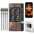 Wireless Meat Thermometer-Multi Sensors Digital Food Thermometer with Ultra-Thin Probes, Accuracy Smart Bluetooth Meat Thermometer for Steak, BBQ, Oven, Grill, Smoker (4 Probes)