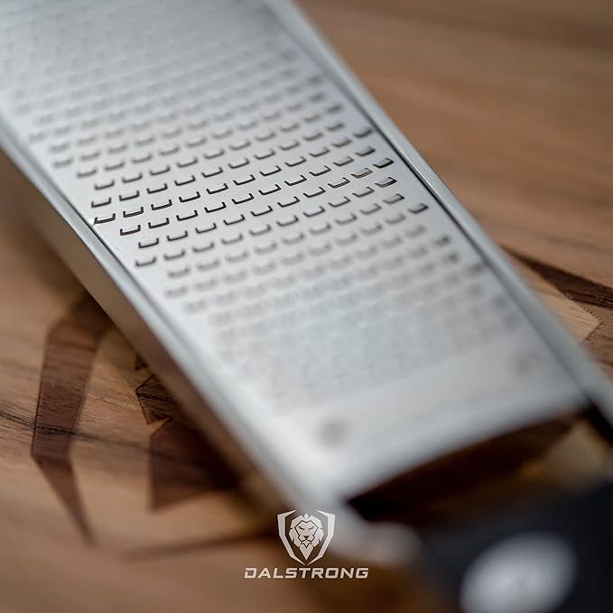 Dalstrong Professional Narrow Grater - Zester - #304 Stainless Steel Blade - G10 Handle Kitchen Shredder - w/Blade Cover - Citrus, Hard Spices, Chocolate, Garlic, Ginger - NSF Certified