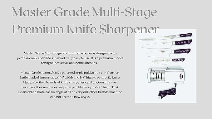 Multi-Stage Home Electric Knife Sharpener for All Knives, Knife Sharpeners for Kitchen Knives Premium version