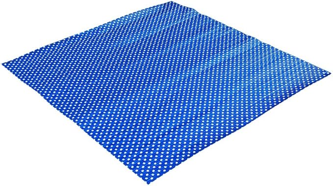 Restaurantware 12" x 12" Rippled Aluminum Foil Food Wrap and Fry Basket Liner: Perfect for Restaurant Take Out Bakeries and Food Trucks - Royal Blue Polka Dot Foil Sandwich Wraps - 500-CT
