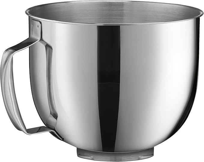 Cuisinart Stand Mixer, 12 Speed, 5.5 Quart Stainless Steel Bowl, Chef’s Whisk, Mixing Paddle, Dough Hook, Splash Guard w/ Pour Spout, White Linen, SM-50, Manual