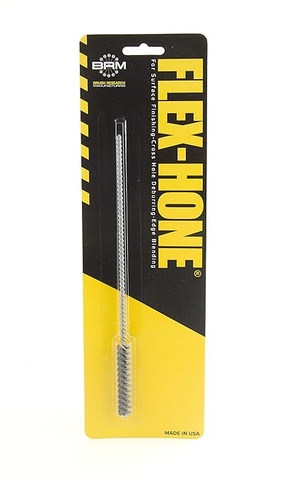 Brush Research BC8M12 FLEX-HONE®, 0.315" (8mm) Diameter, 120 Grit, Silicon Carbide, For Mild Steel, Stainless Steel, Cast Iron and Softer Ferrous Materials