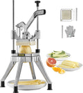 VEVOR Commercial Vegetable Fruit Chopper 3/8″ Blade Professional Food Dicer Kattex French Fry Cutter Onion Slicer Stainless Steel for Tomato Peppers Potato Mushroom Upgrade Style 3/8"