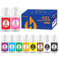 Gel Food Coloring - 10 Colors x 0.7 oz Concentrated Gel Based Food Dye Icing Colors Professional-Grade Neon Food Color for Baking Cake Decorating Cookies Fondant