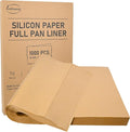 EcoDispose Non-Stick Precut Parchment Paper Baking Sheets Full Pan liner for Bake (16-3/8" x 24-3/8",Unbleached,1000PCS)
