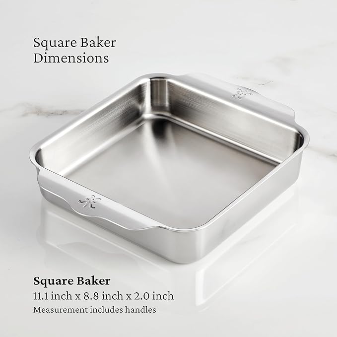 Hestan Provisions OvenBond – 8" x 8" Stainless Steel Square Baker Pan