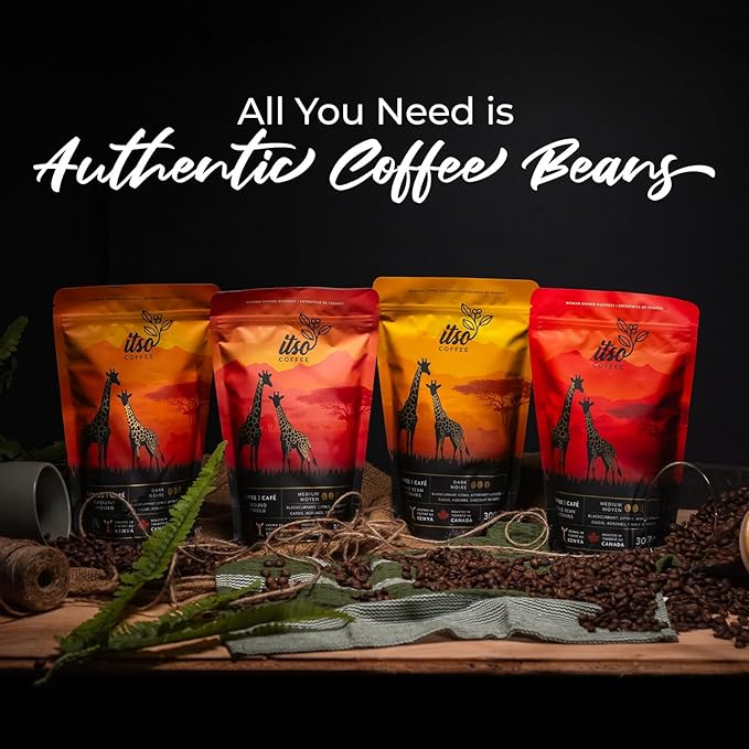 Medium Roast Whole Bean Coffee – Smooth & Balanced Arabica for Espresso, Cold Brew & Pour Over – Fresh Roasted Specialty Kenyan AA Beans – 250g Bag