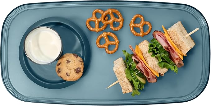 madesmart dipware Small Serving Plate, Collapsible & Removable Dip Bowl for Salsa, Queso, Sald, Olives, Premium Dishwasher & Microwave Safe, Multipurpose Plate & Bowl, Midnight