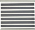 Persilux Zebra Blinds for Windows, Cordless Roller Blinds (50" W x 72" H, White) Light Filtering Sheer Window Treatments, Light Control for Day and Night, Room Darkening Roller Shades for Windows