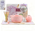 Matcha Set–7-Piece Set Including Matcha Bowl with Spout, Whisk, Chasen Holder, Sifter, Bamboo Scoop with Stand, wood spoon(Cherry Blossom Pink)–Perfect for Matcha Lovers&Tea Ceremonies