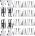 Chengu 24 Pieces Liquor Bottle Toppers for Liquor Pour Bottle Covers Universal Pour Dispenser Bar Dust Translucent Rubber Spout Covers for Home Kitchen Tools Supplies