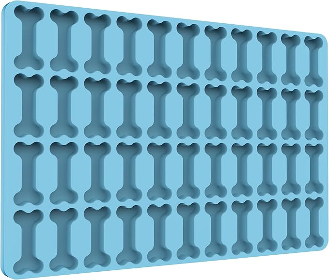 Dog Bone Silicone Molds with Scraper for Baking and Freezing Homemade Dog Treats (L)