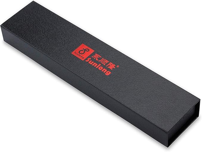 SUNLONG Gyuto 10 inch Pro Chef's Knife Japanese Knife Kitchen Knife - Hammered Damascus VG10 Steel - Bloodwood Handle