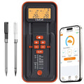 AI Meat Thermometer Wireless, 500ft Long Range Smart Digital Bluetooth BBQ Thermometer for Grilling, Smoker, Oven, Kitchen Cooking (Dual Probe)