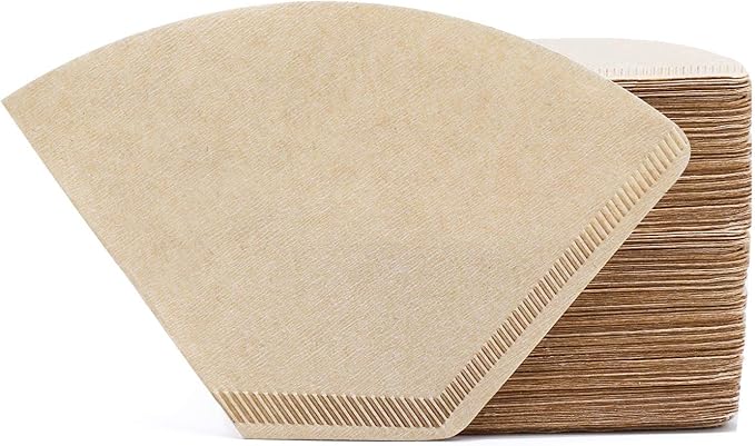 Segarty Cone Coffee Filters, 400 Count Natural Brown Paper #2 Coffee Disposable Cone Filters for Better Tasting Brewing Pour Over Dripper