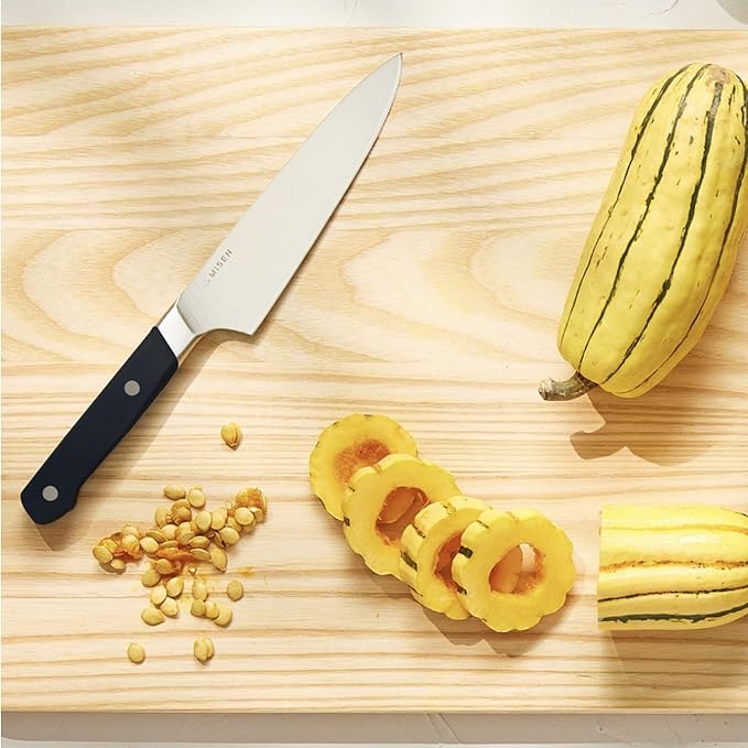 Misen 5.5" Utility Knife – High Carbon Japanese AUS-10 Stainless Steel – Hybrid German & Japanese Blade – Precision Kitchen Knife for Professionals & Home Cooks – Ultimate Cutting Performance - Blue