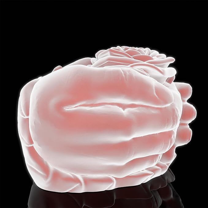 Rose in Hand Molds Hand Rose Resin Mold - Resin Casting Silicone Molds for Home Decor & Candle Making Wave Spiral Mold