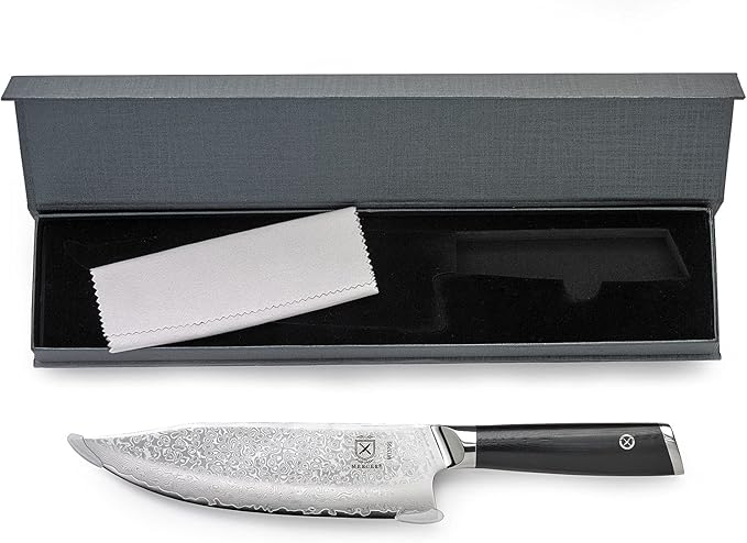Mercer Culinary M13795 Premium Grade Super Steel, 8-Inch The Hunter Chef's Knife, G10 Handle