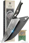 Dalstrong 8 inch Chef Knife- Game of Thrones™ Knife - House Stark™ Edition - German P remium Steel - Professional G10 Handle -Collection Item Toughbuilt Knife- w/Sheath