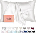 Mulberry Silk Pillow Cases King Size with Hidden Zipper, Ultra Smooth and Soft Breathable Cooling Silk Satin Pillowcase for Hair and Skin, Gifts for Women Men (Ivory, 20x36 Inches, 1 Pack)