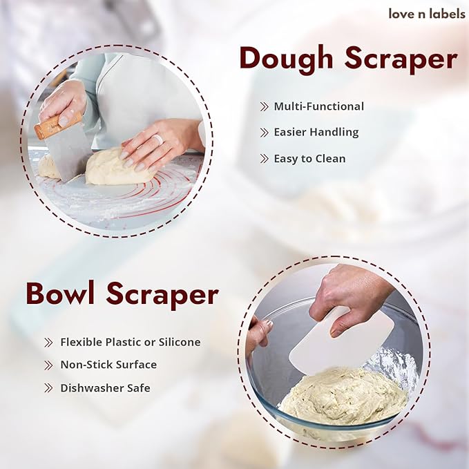 Banneton Bread Proofing Basket Set | 9" Round & 10" Oval Sourdough Proofing Baskets with Linen Liners | Natural Rattan Banneton Baskets for Bread Baking | Includes Sourdough Tools