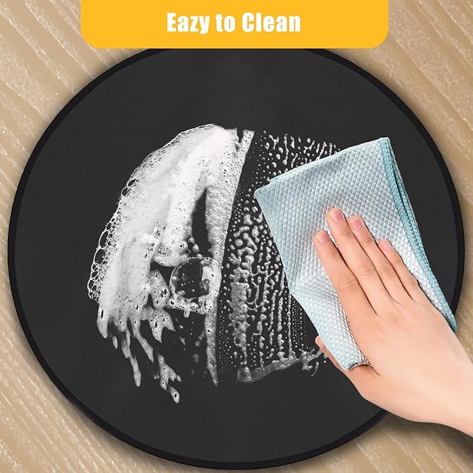 30" Round Grill Mat, Fire Pit Mat Fireproof Under Grill Oil-Proof Waterproof BBQ Pad for Outdoor Grill Accessories, Heat Resistant Protective Deck and Patio Fire Resistant Pad