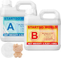 STARTSO WORLD Silicone Mold Making Kit 20A, 80OZ Platinum Liquid Silicone Rubber for Mold Making, Fast Cure & Food Safe Silicone Mold Maker, Ideal for Casting Resin Molds/Silicone Molds 1:1 by Volume