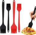 4 PCS Silicone Basting Pastry Brush,Heat Resistant Cooking Brush for Oil Butter Sauce,Premium Cooking Brush for Sauce Marinade Meat Glazing
