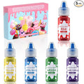 Food Coloring Liquid - 5 Food Grade Vibrant Colors Food Coloring Liquid Set, Food Dye Color for Baking, Icing, Cookie, Cake Decorating, Easter Egg, DIY Making Supplies Kit (0.25 Fl Oz (Pack of 5))