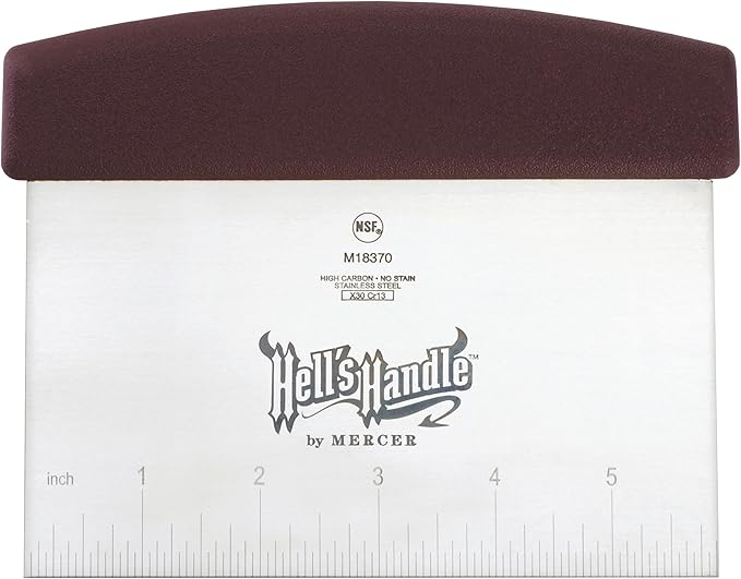 Mercer Culinary Hell's Handle Bench Scraper, 3.5 Inch x 6 Inch