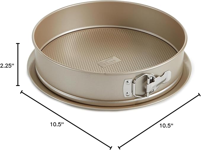 Berghoff Balance Nonstick Springform Cake Pan 11" x 11" x 2.25", Removable Bottom, Lightweight Carbon Steel, Ferno-Green, Non-toxic Coating Bakeware, Leakproof, Oven Safe Up To 450°F