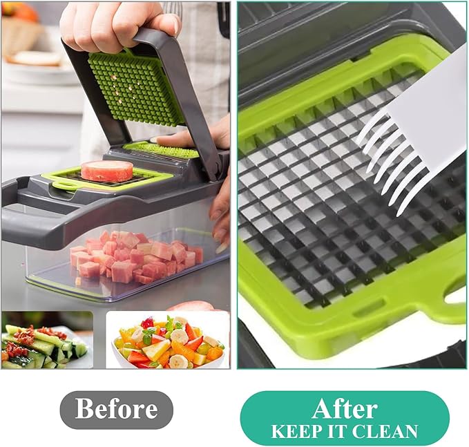 4 Pcs Vegetable Chopper Cleaning Tool Salad Chopper Onion Chopper Vegetable Cutter Cleaning Brush for Fullstar Vegetable Chopper Fruit Vegetable Chopper Cleaner Comb Tools for Vidalia Chop Wizard