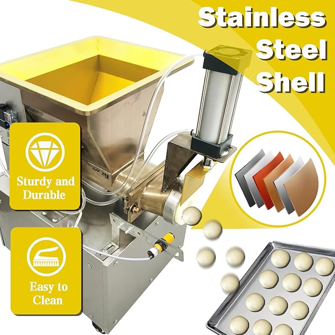 TECHTONGDA Commercial Dough Divider Electric Quantitative Dough Cutter 1-500g Pneumatic Dough Machine Pastry Dough Lump Spacer