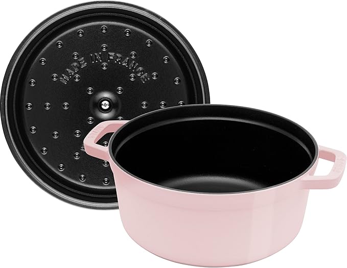Staub Cast Iron 4-qt Round Dutch Oven - Peony Pink