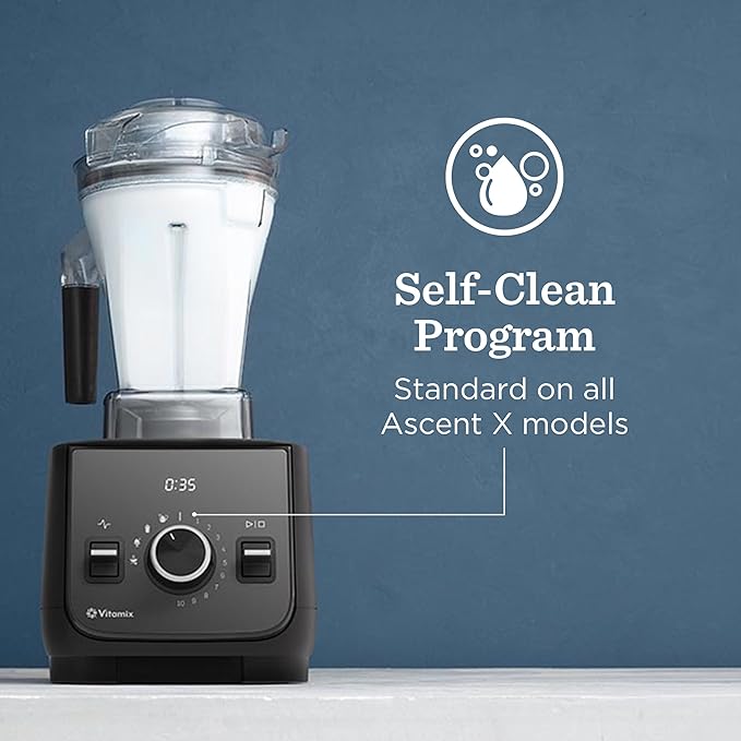 Vitamix Ascent Series X2 Blender with Three Blending Programs, Self-Cleaning Program, Professional-Grade Blender for Smoothies, Soups and More, Stainless-Steel Blades, 48 Oz Container, Polar White