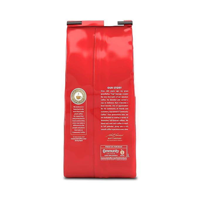 Community Coffee Premium Ground Coffee, Signature Blend, Dark Roast, 12 Ounce (Pack of 1)