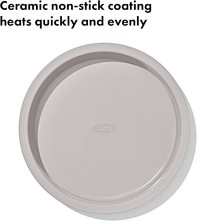 OXO Good Grips Non-Stick Pro Ceramic Coated Metal Bakeware 9” Round Cake Pan – Biscuit