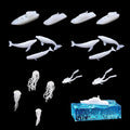 Woohome 16 PCS Jewelry Making Supplies - Resin Moulds & Fillers, 3D Mini Cruise Ship Whale Jellyfish Diver Moulds for Art Resin Crafts