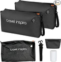Vacuum Bags for Travel Luggage with Wireless Pump, Compression Bags for Carry On Suitcases and Backpack, Vacuum Seal Packing cube for Cloth Packing (2PC + PUMP)